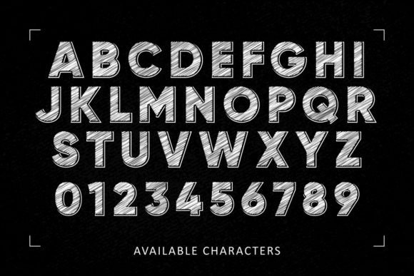 Chalkboard Font preview 3