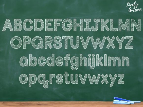 Chalkboard Font preview 2