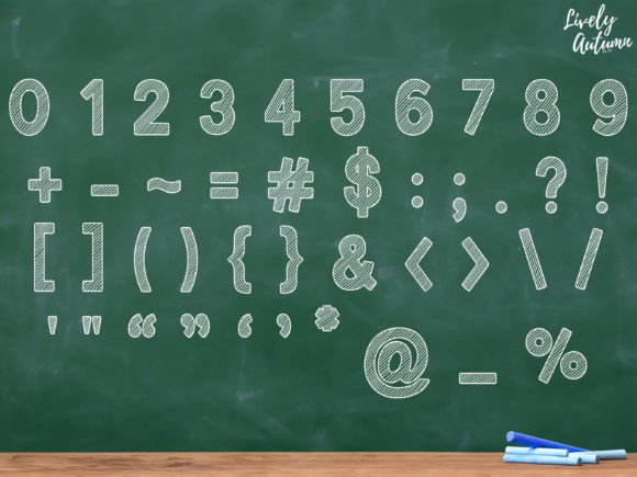 Chalkboard Font preview 3