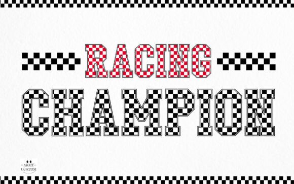 Checkered Font preview 2