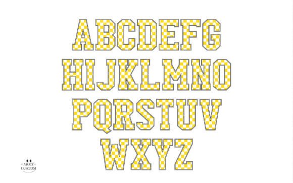 Checkered Font preview 3