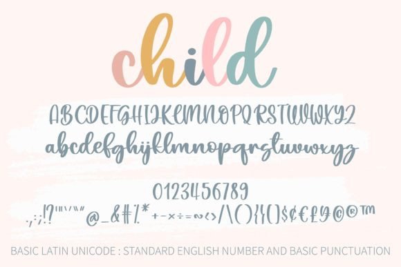 Child Font preview 2