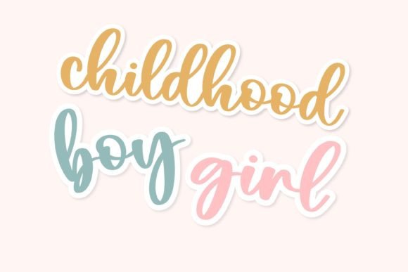 Child Font preview 3