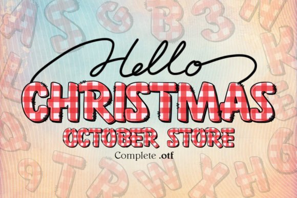 Christmas Font preview 2