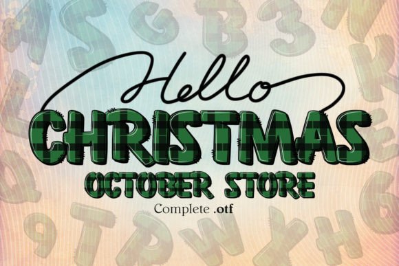 Christmas Font preview 2