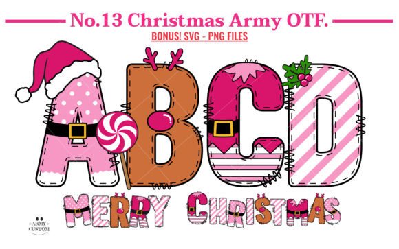 Christmas Army Bundle Font