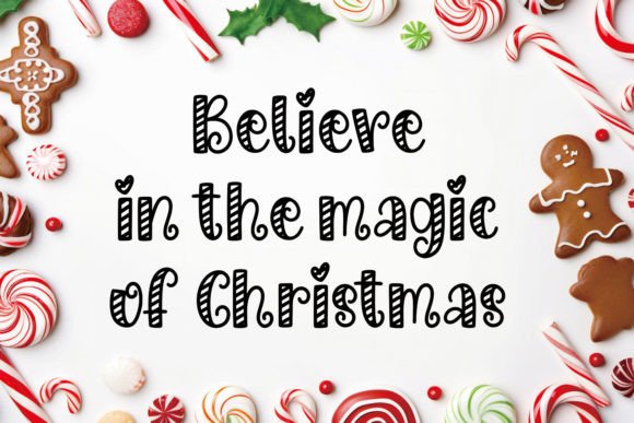 Christmas Candy Font preview 3