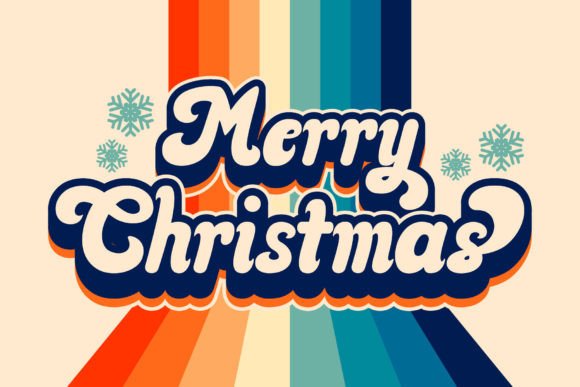 Christmas Groovy Font preview 2