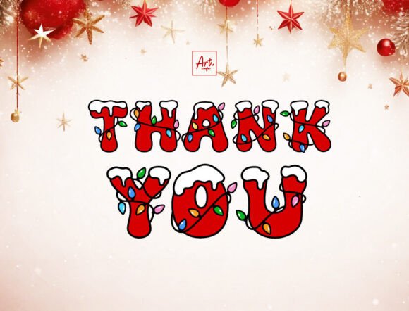 Christmas Lights Font preview 4