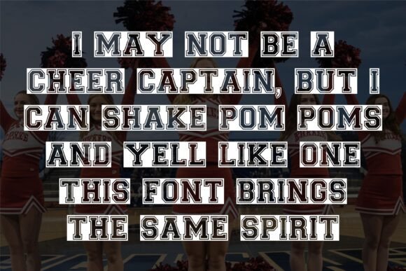 Cheer Squad Font preview 4