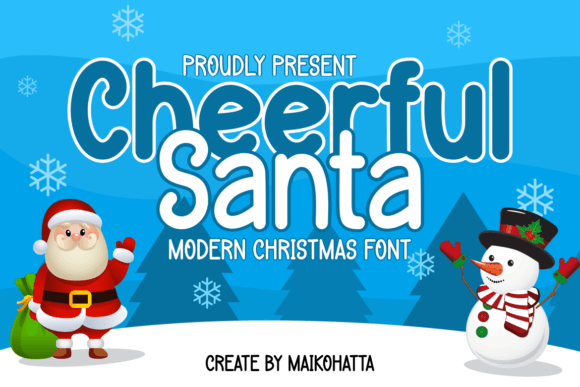 Cheerful Santa Font
