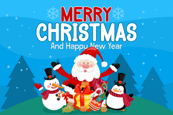 Cheerful Santa Font preview 2