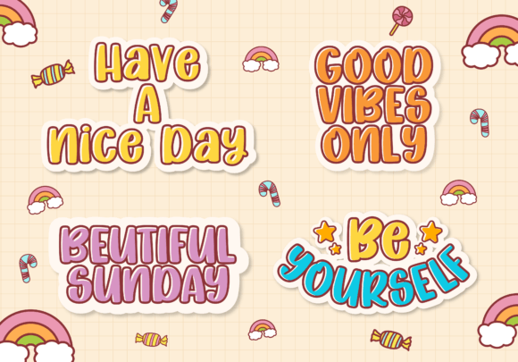 Cheerfull Blossoms Font preview 4