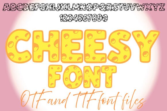 Cheesy Font preview 2