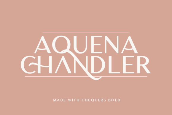 Chequers Font preview 2