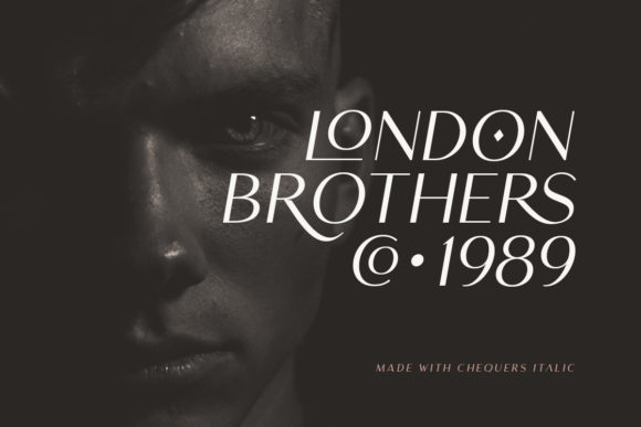 Chequers Font preview 3