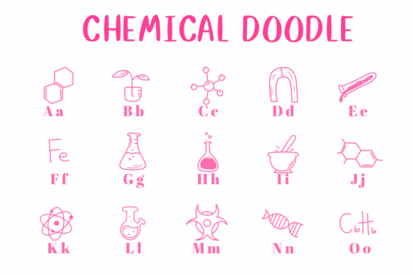 Chemical Doodle Font preview 2