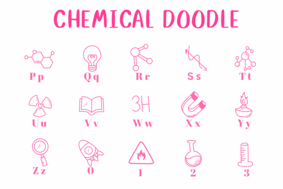 Chemical Doodle Font preview 3