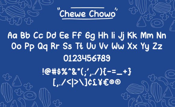Chewe Chowo Font preview 4
