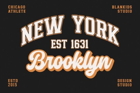 Chicago Athlete Font preview 3