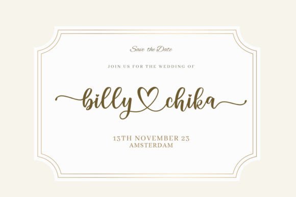 Chika Font preview 3