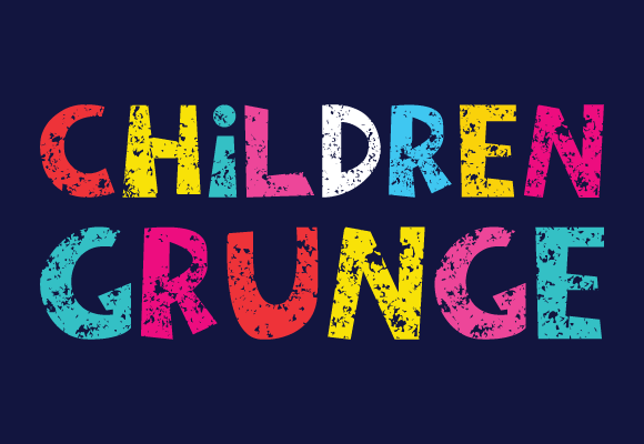 Children Grunge Font preview 2