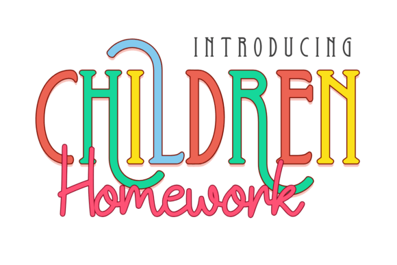 Children Homework Font Children Homework Font