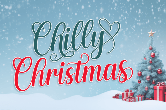 Chilly Christmas Font preview 2