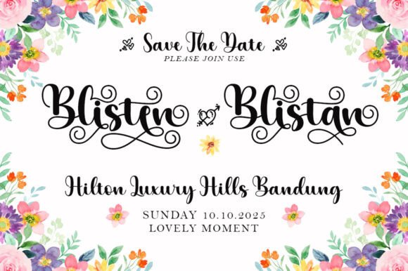 Blisten Font preview 3