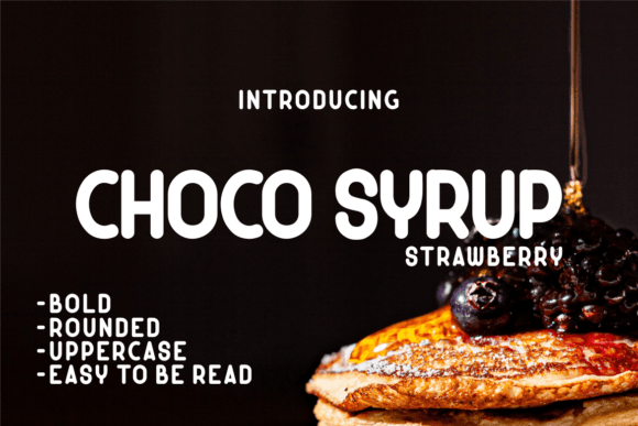 Choco Syrup Strawberry Font Choco Syrup Strawberry Font