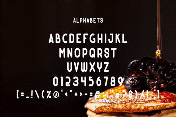 Choco Syrup Strawberry Font preview 2