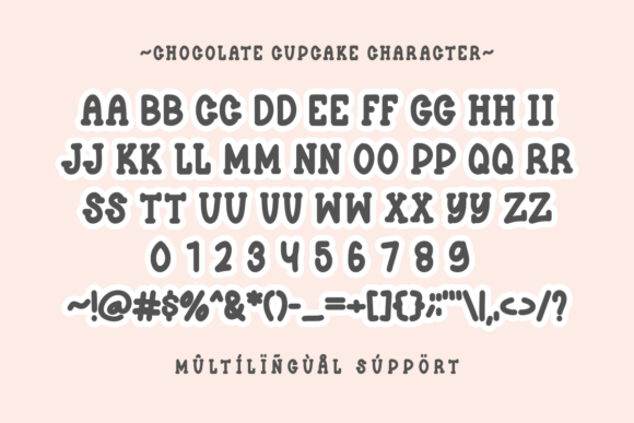 Chocolate Cupcake Font preview 3