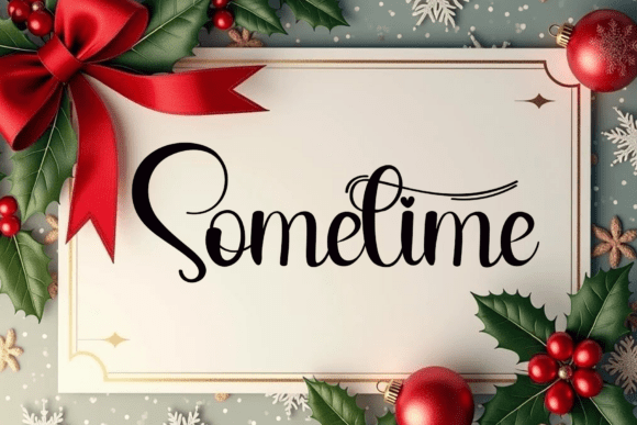 Christmas Font preview 4