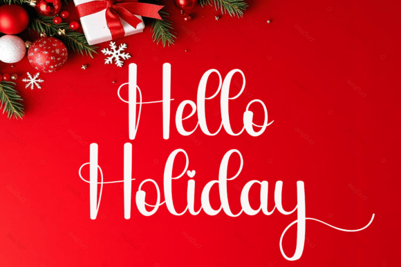 Christmas Font preview 6