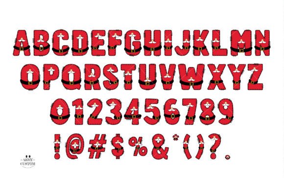 Christmas Army Bundle Font preview 2