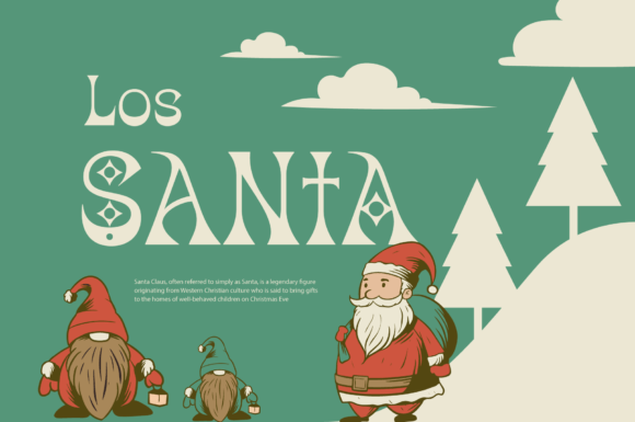 Christmas Blink Font preview 2