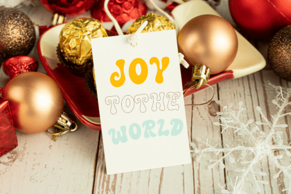 Christmas Bubble Font preview 2