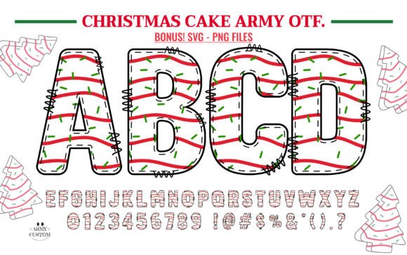 Christmas Cake Army Font