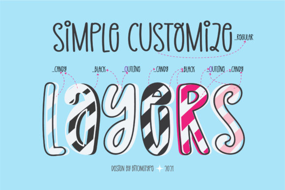 Christmas Candy Font preview 3