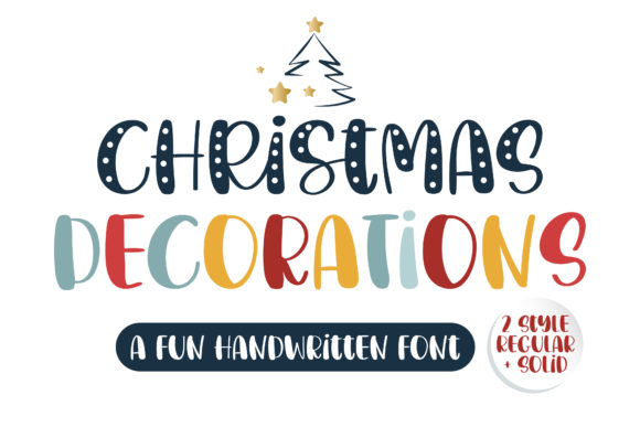 Christmas Decorations Font Font