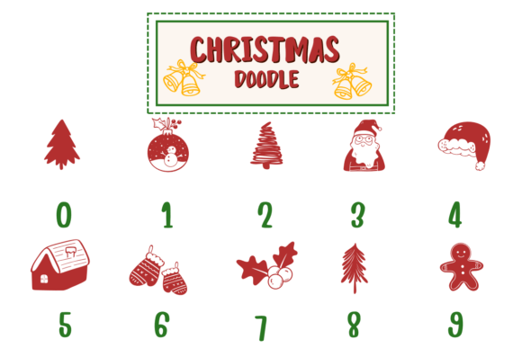 Christmas Doodle Font preview 4