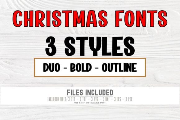 Christmas Duo Bundle Font preview 2