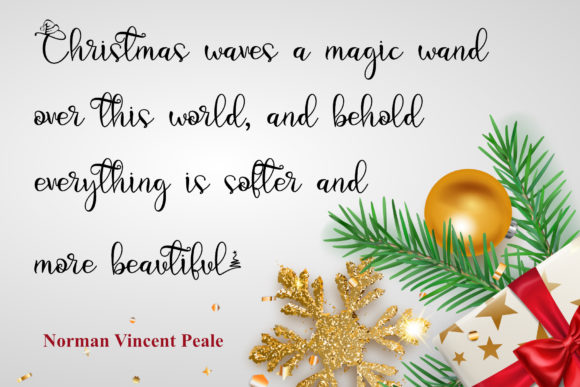 Christmas Fancy Font preview 2