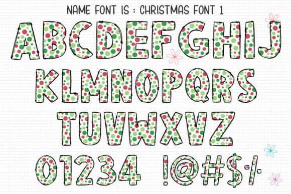 Christmas Font Font preview 2