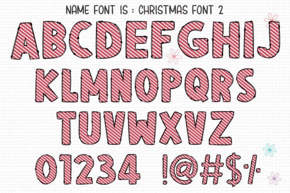 Christmas Font Font preview 3