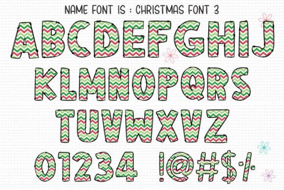 Christmas Font Font preview 4