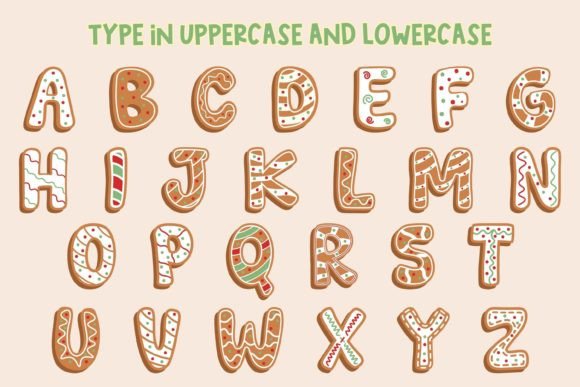 Christmas Gbread Font preview 2