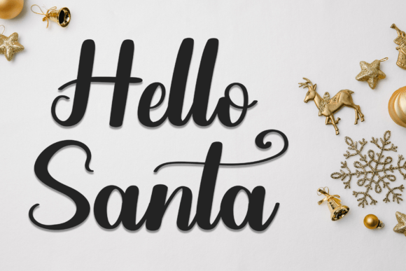 Christmas Golden Font preview 3