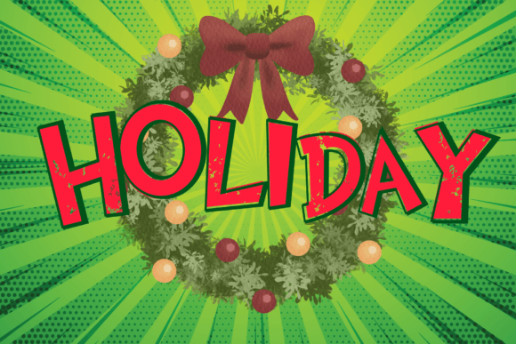 Christmas Grinch Font preview 3