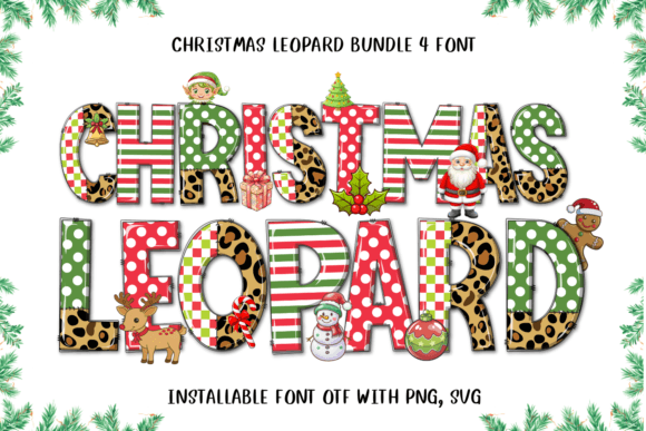Christmas Leopard Font